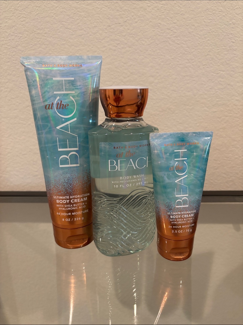 At the Beach 🏖️ Trio - Full size & mini body cream & full size body wash